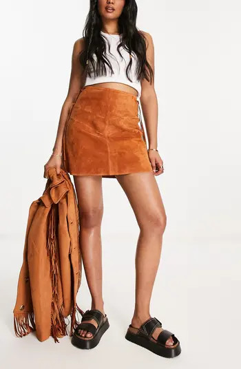 Fringe Suede Miniskirt | Nordstrom