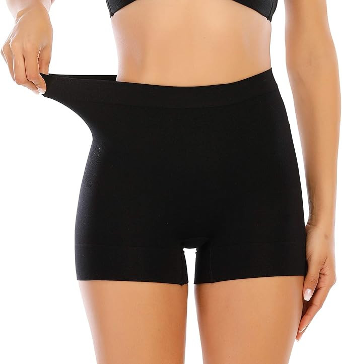 Womens Slip Shorts for Under Dress Seamless Shapewear Boyshorts Tummy Control Panties Shaping Sho... | Amazon (US)