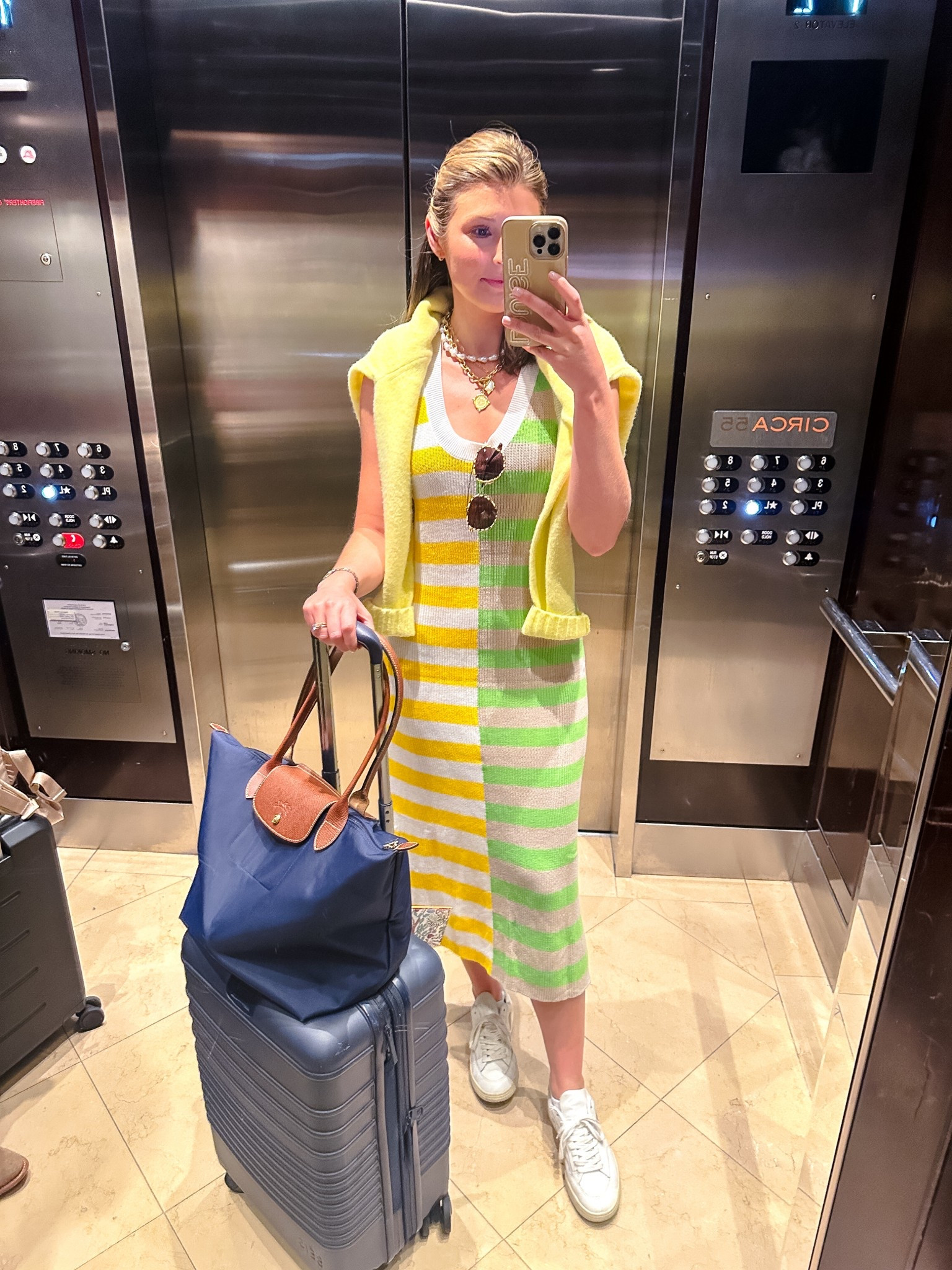 Travel outfit today! Wearing a S in dresss