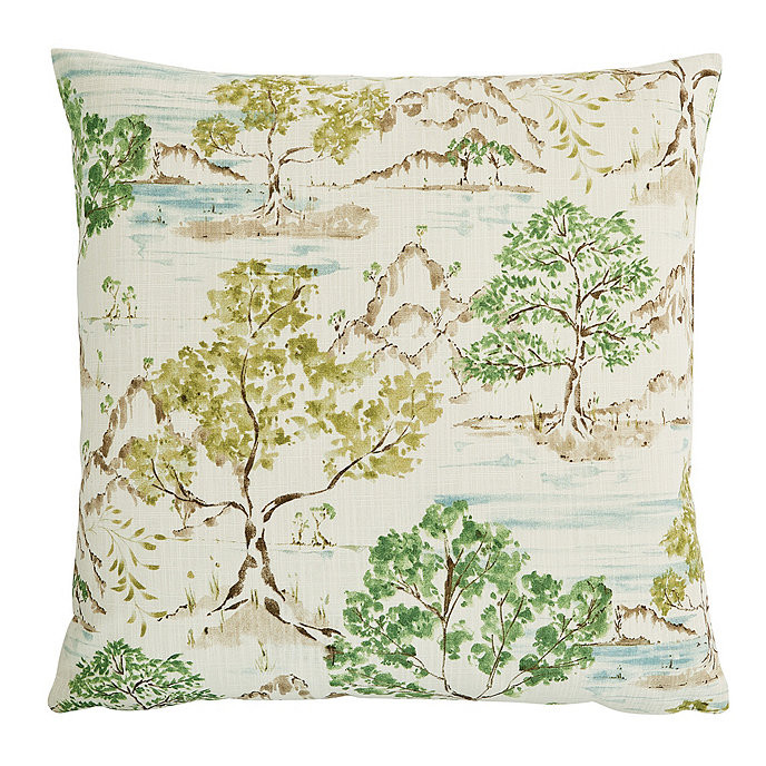 Glenna Toile Chinoiserie Throw Pillow Cover & Insert | Ballard Designs, Inc.