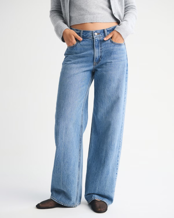 Women's Low Rise Ultra Loose Jean | Women's New Arrivals | Abercrombie.com | Abercrombie & Fitch (US)