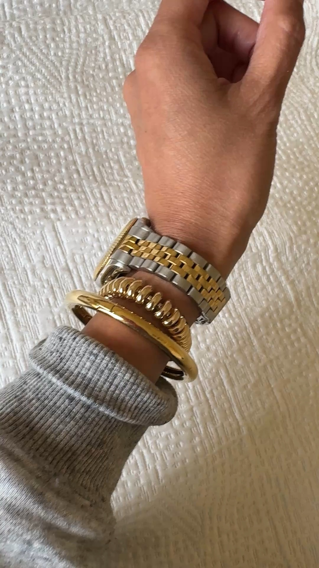 Bracelets part of a jewelry sale today. 
Also come in silver. Size options available. I take 6 inch  size. 


#LTKOver40