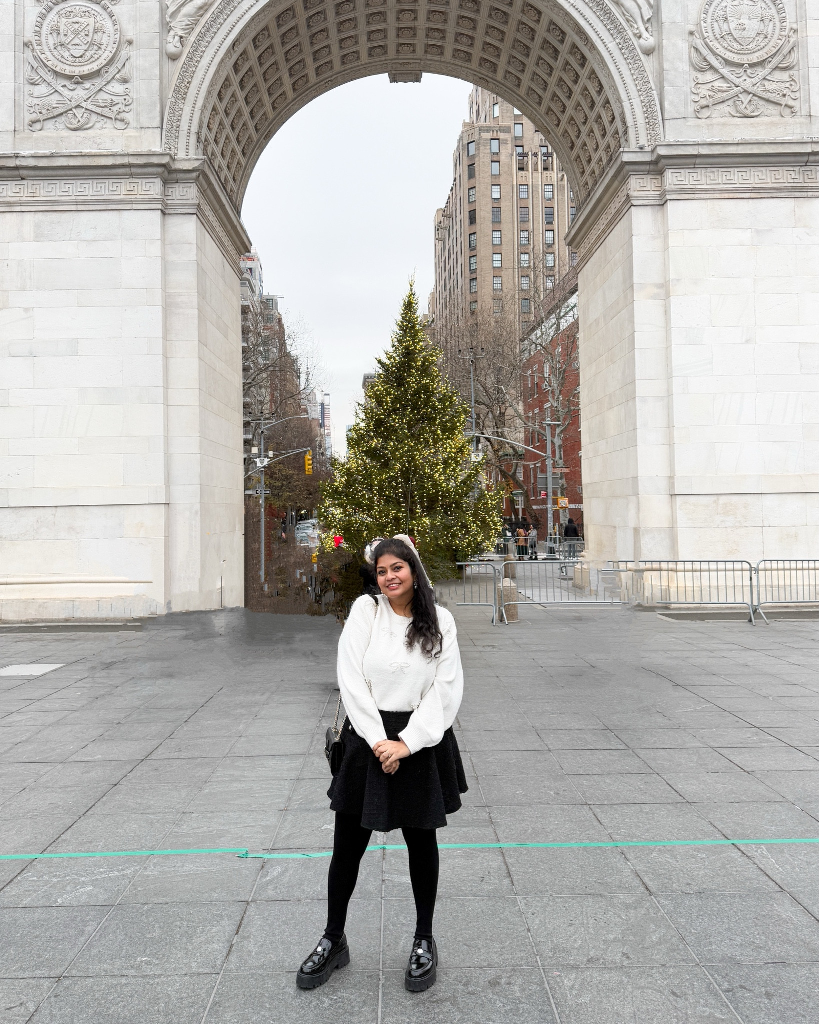 Cute winter outfit! Skirt and stockings aesthetic 💗

#LTKMidsize #LTKHoliday #LTKSeasonal