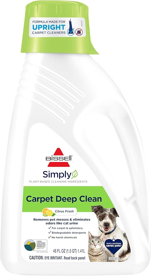 Bissell Simply Upright Carpet Cleaner Formula, 48 Fl Oz | Amazon (US)