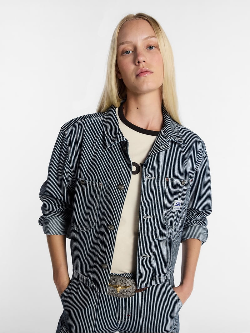 Kacey Lee Women's Cropped Chore Jacket, Sizes XS-XXL | Walmart (US)