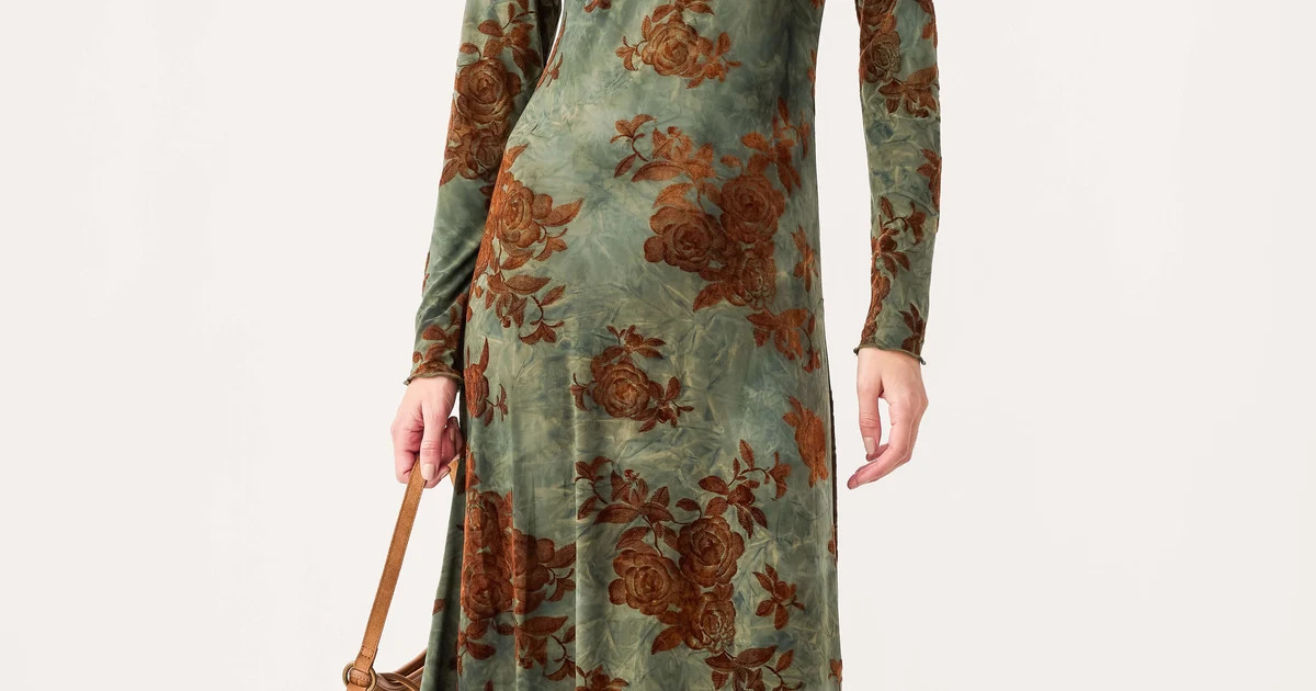By Together Mesh Floral Dress | Social Threads