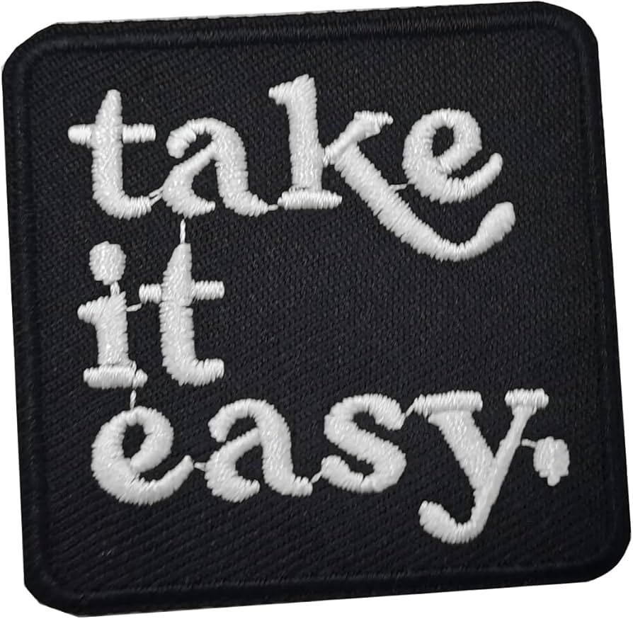 Wikineon Take it Easy Iron on Patches for Backpacks Iron on Patches for Clothes Backpack Patches ... | Amazon (US)