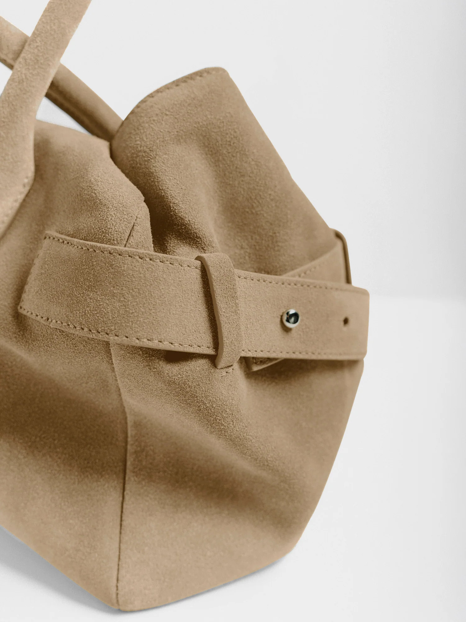 Women's Petite Suede Tote in Straw | Brochu Walker | Brochu Walker