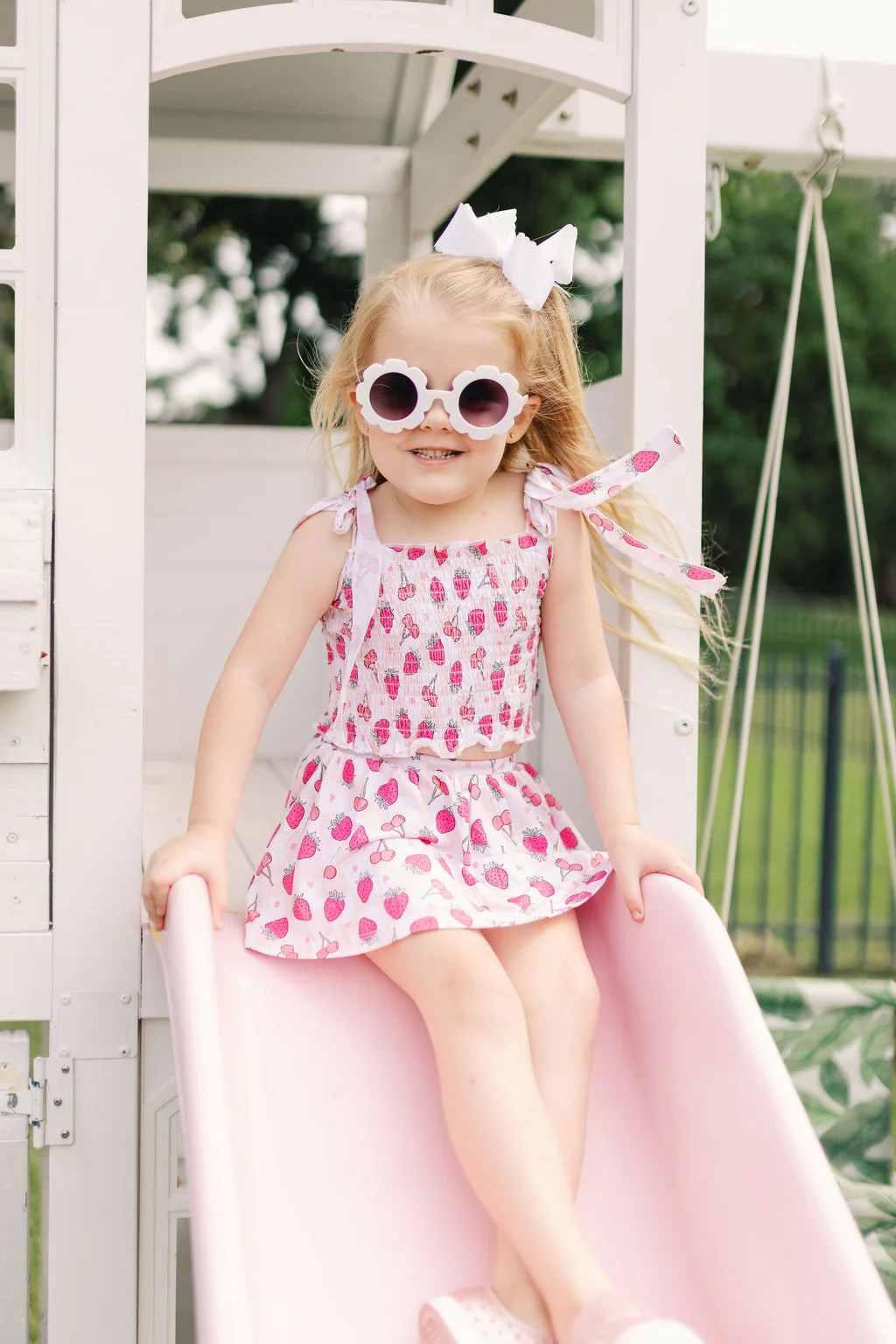 EXCLUSIVE BERRY BROOKLYN DREAM SMOCKED SKORT SET | Dream Big Little Co.