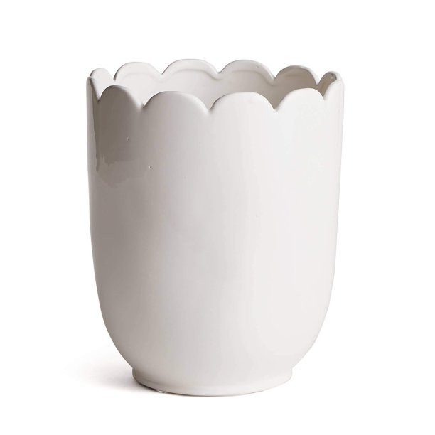Mirabelle Scalloped Edge Cachepot - Walmart.com | Walmart (US)