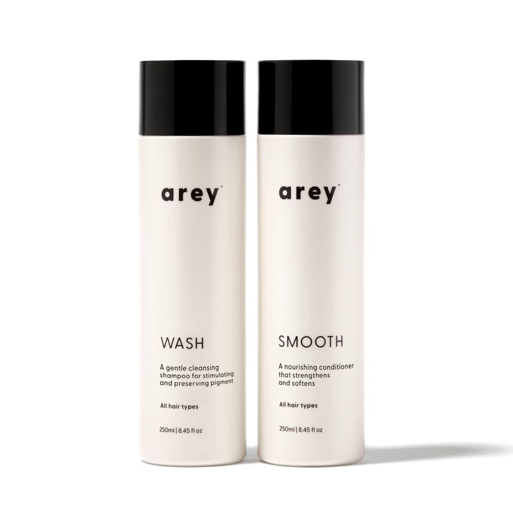Arey Shower Duo | Wash Shampoo and Smooth Conditioner | Delay + Reduce the Signs of Aging Grey Ha... | Amazon (US)