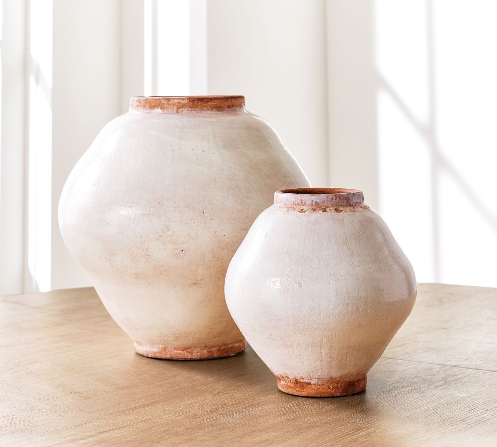 Handcrafted Glazed Terracotta Vases | Pottery Barn (US)