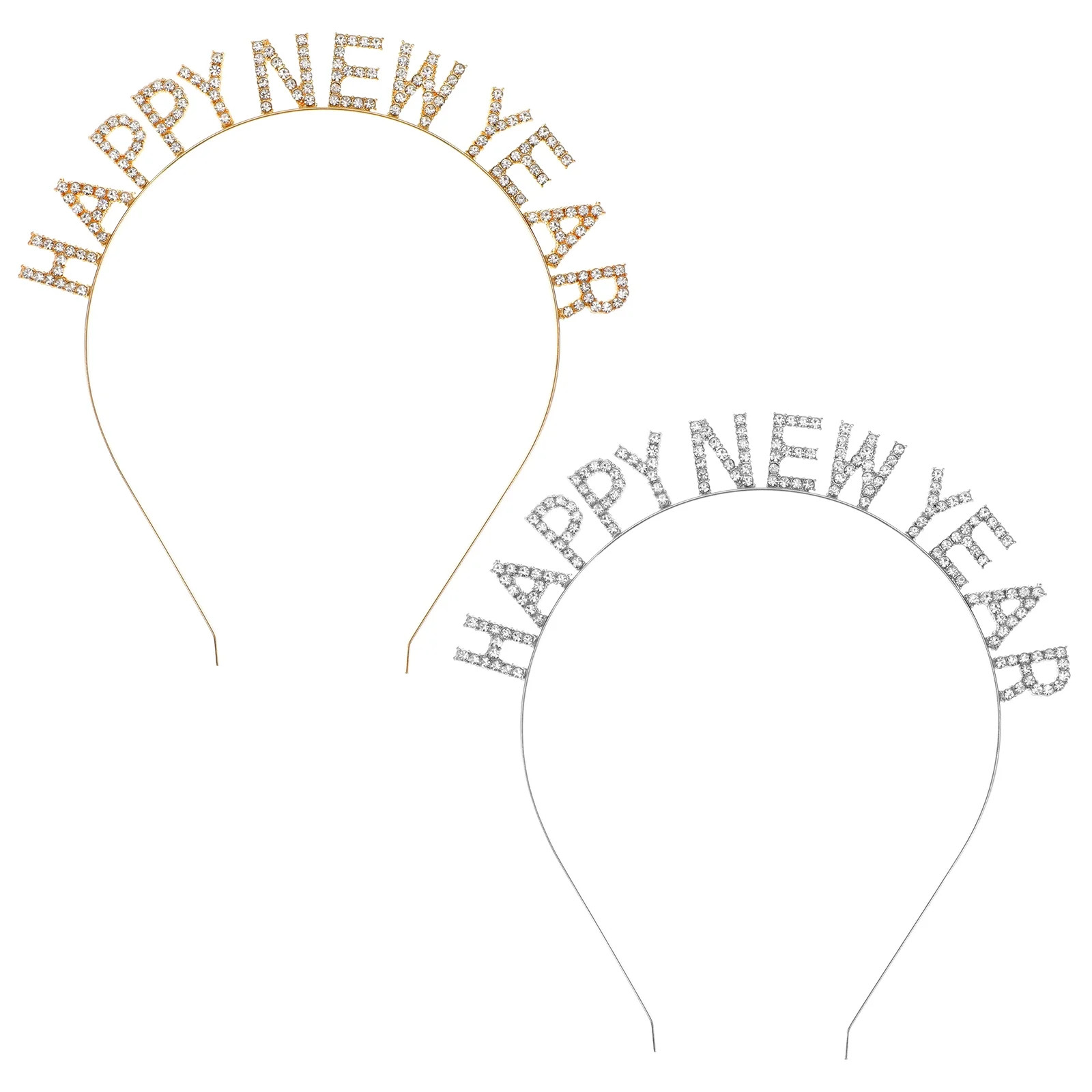LIYUNMIAO Crystal New Year Headband Tiara - 2pcs | Walmart (US)