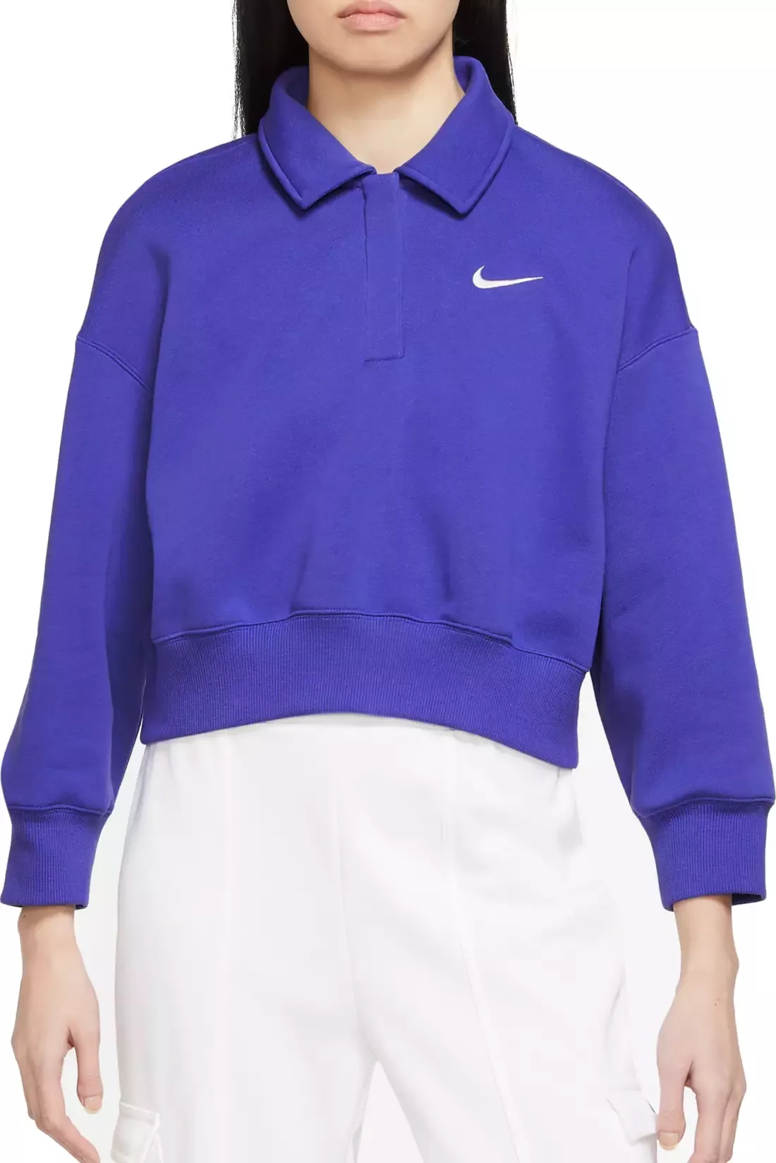 Sweatshirt Nike Sportswear Phoenix Fleece 3/4-Sleeve Crop Polo