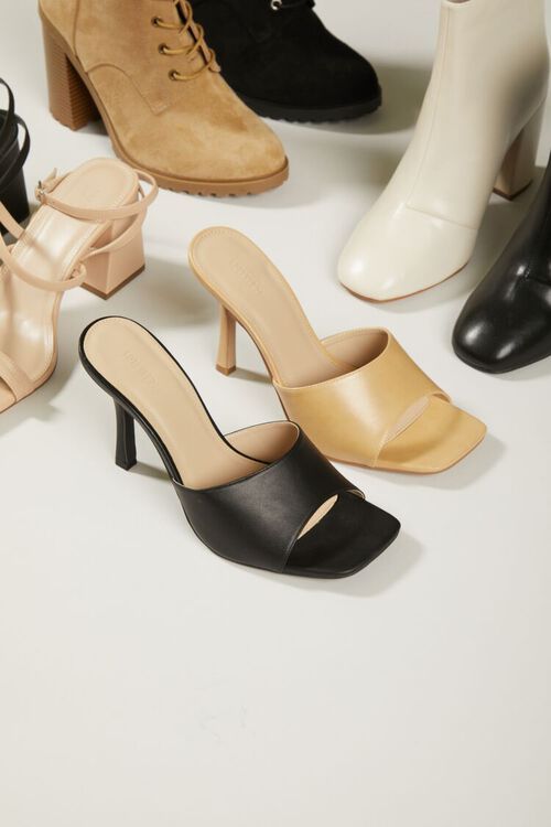 Faux Leather Stiletto Heels (Wide) | Forever 21 | Forever 21 (US)