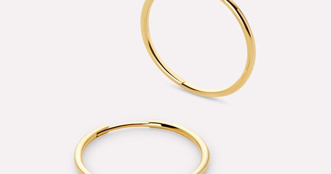 Large Gold Hoop Earrings | Ana Luisa