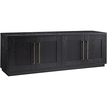 Henn&Hart Tillman Rectangular TV Stand for TV's up to 80" in Black Grain | Amazon (US)