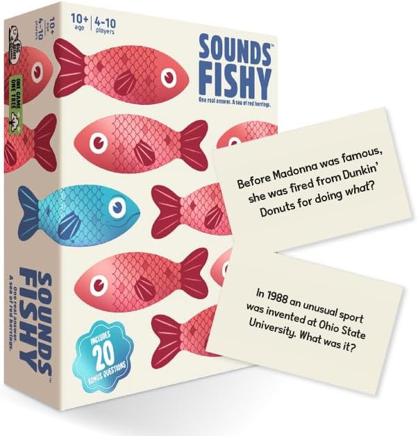 Sounds Fishy Board Game: The Bluffing Family Game for Kids 10+ - Best New Family Quiz Games, Triv... | Amazon (US)