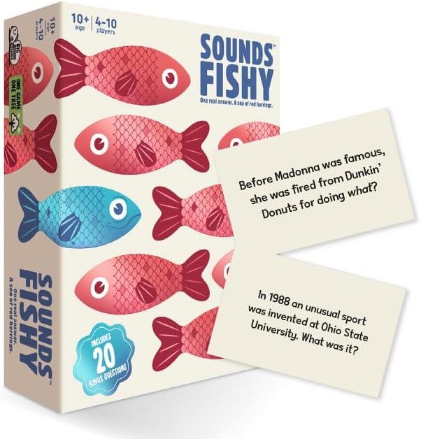 Sounds Fishy Board Game: The Bluffing Family Game for Kids 10+ - Best New Family Quiz Games, Triv... | Amazon (US)