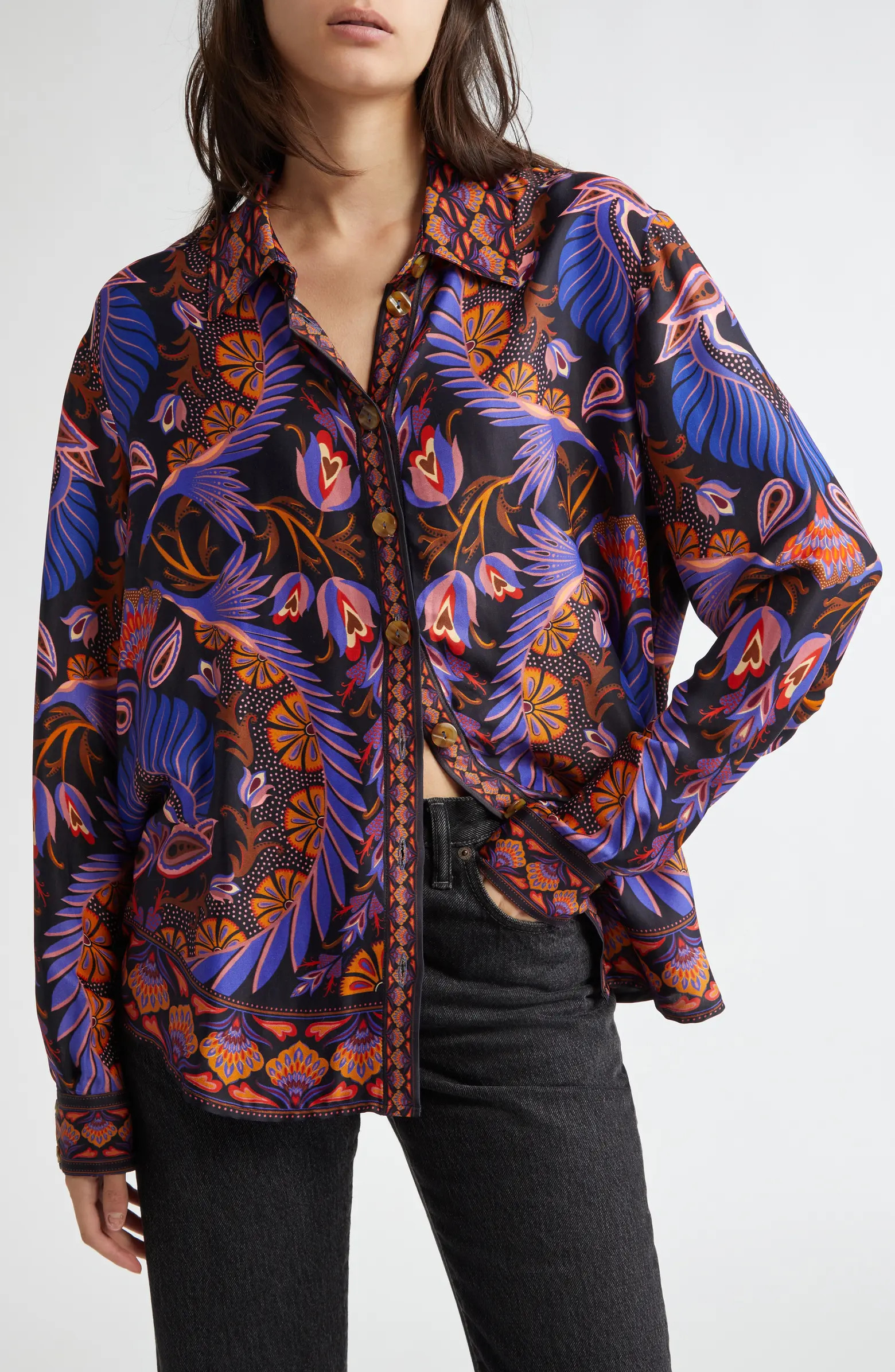 Heart Forest Button-Up Shirt | Nordstrom