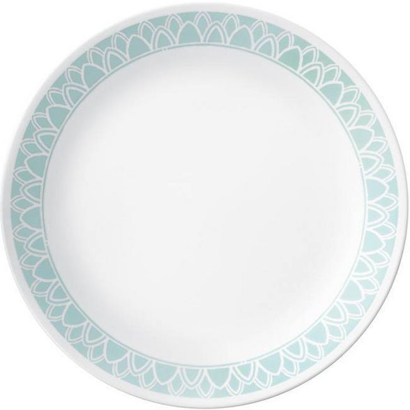 Corelle 10.3" Glass Delano Dinner Plate Teal | Target