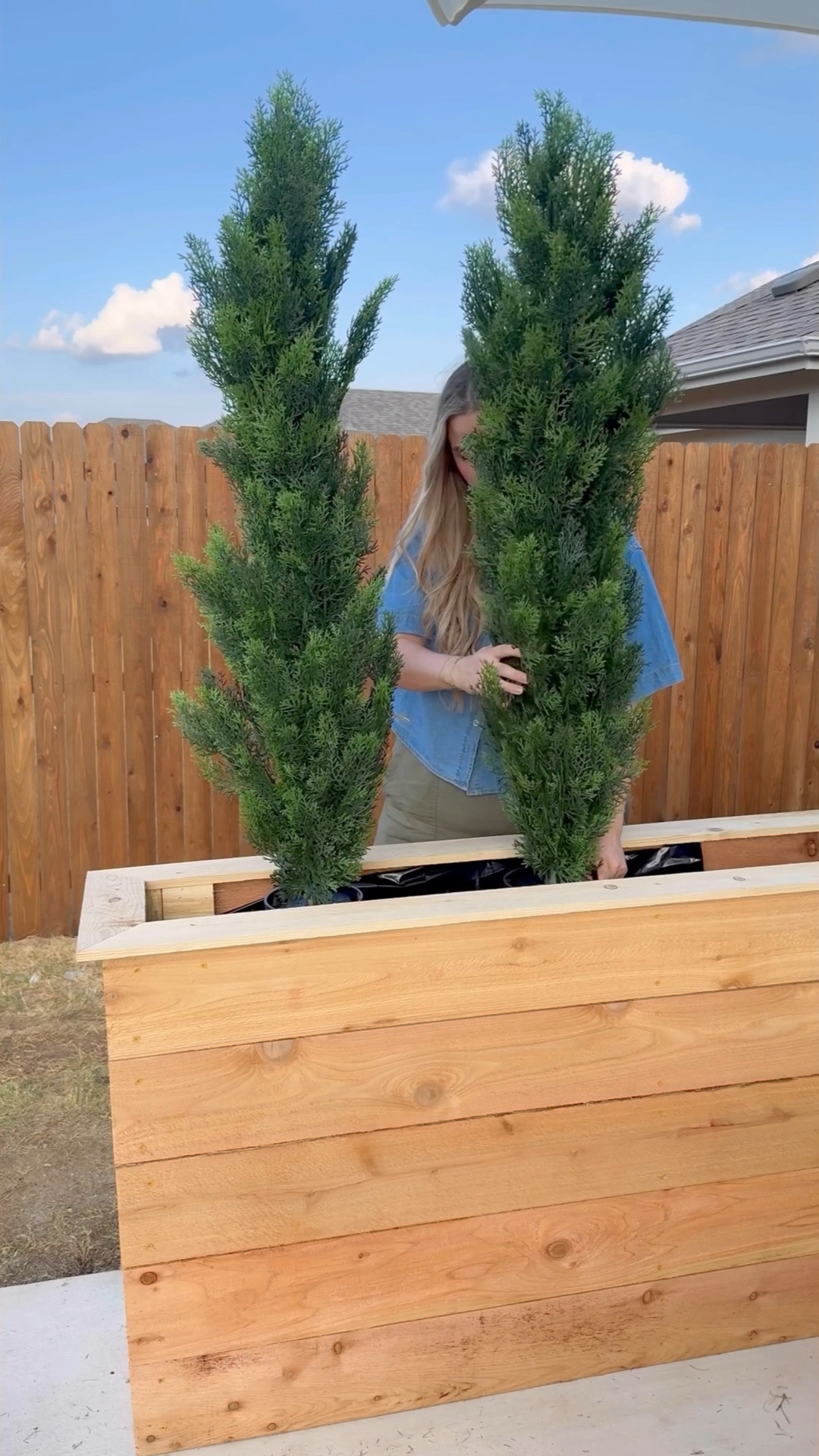 Faux cedar privacy trees for your backyard or patio! These are the 4ft cedar trees from nearly natural 

#LTKSpringSale #LTKSeasonal #LTKHome
