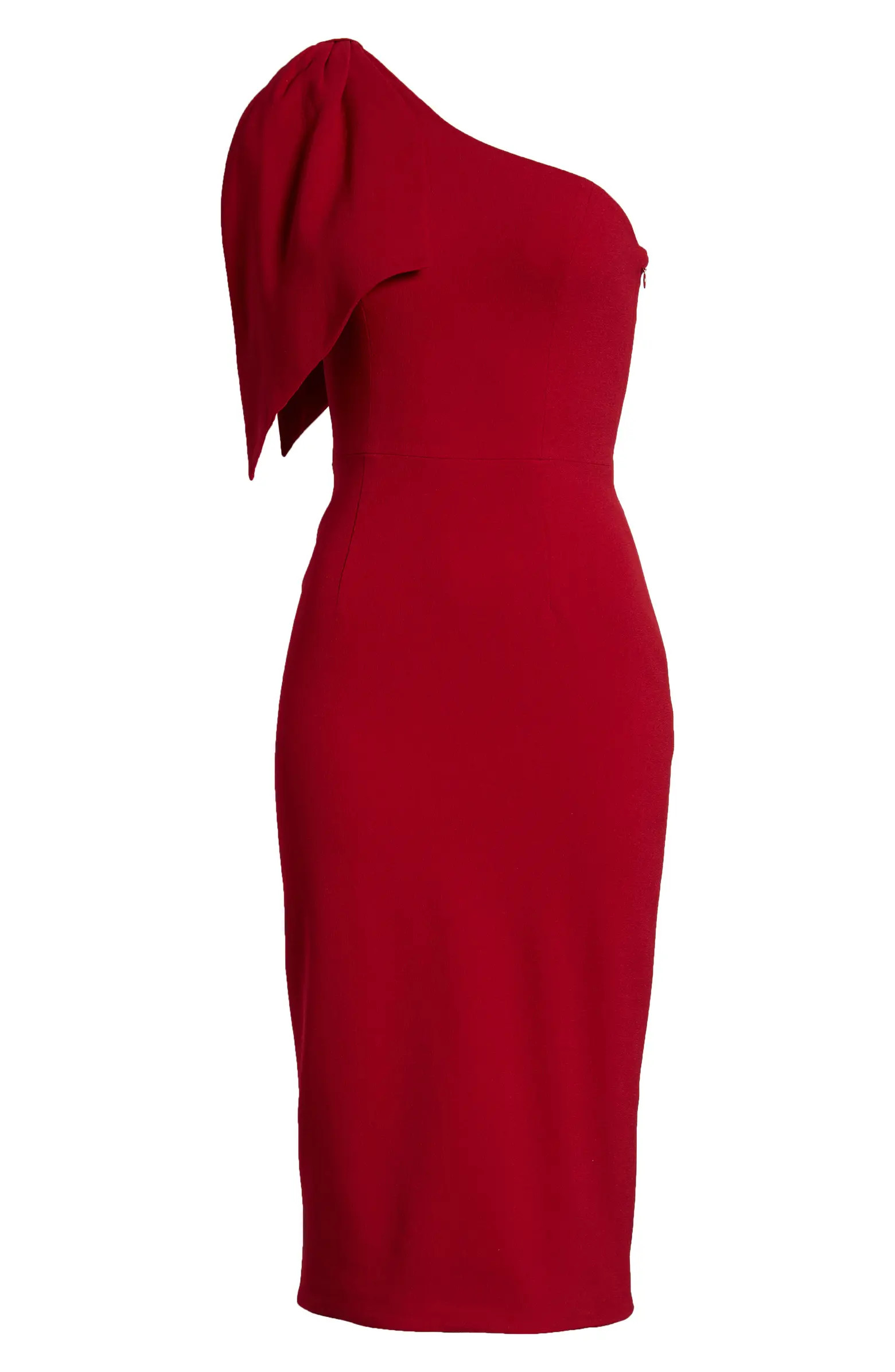 Dress the Population Tiffany One-Shoulder Midi Dress | Nordstrom | Nordstrom