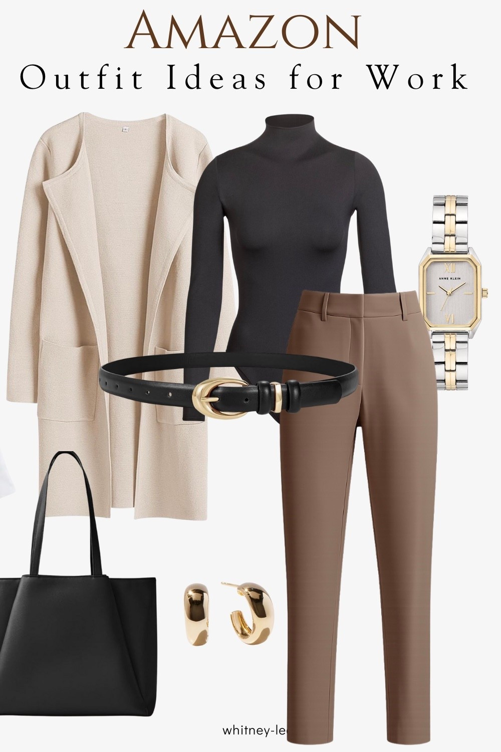 Such a pretty neutral winter work outfit! These are a few of my go to staples I wear on repeat! All from AMAZON! 

#LTKWorkwear #LTKootd #LTKFindsUnder50