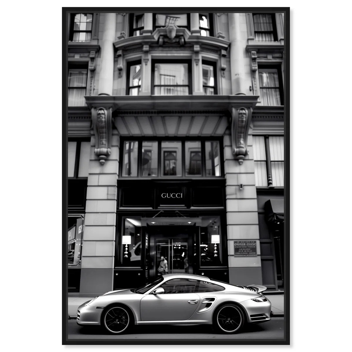 Parked At The Store II Black And White Wall For Men by Notoriart | Wayfair North America