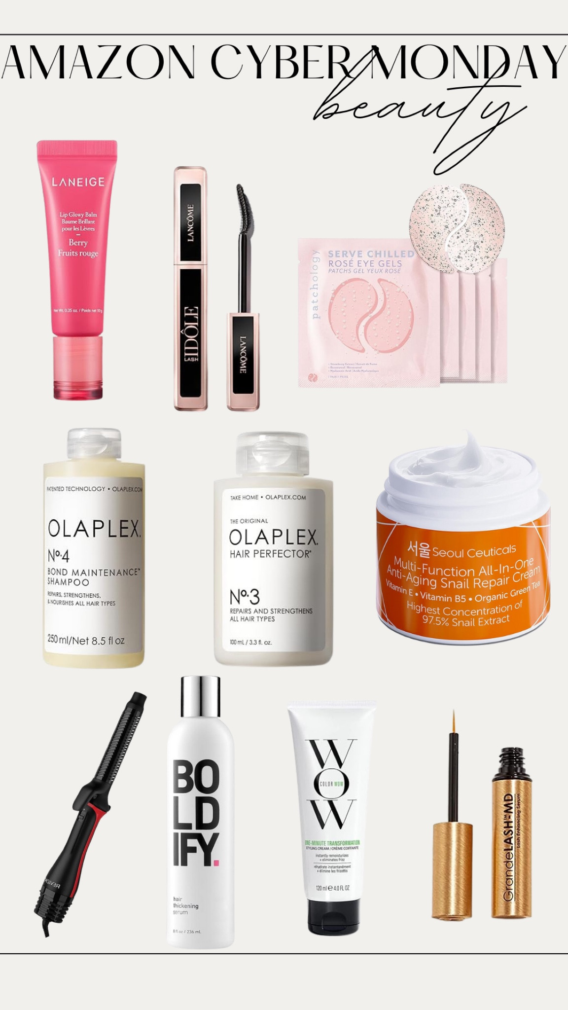 Cyber Monday beauty favorites #hair #makeup #skincare #amazonfinds #cybermonday #stockingstuffers #giftsforher #chrismtas #giftguide 

#LTKbeauty #LTKsalealert #LTKCyberWeek