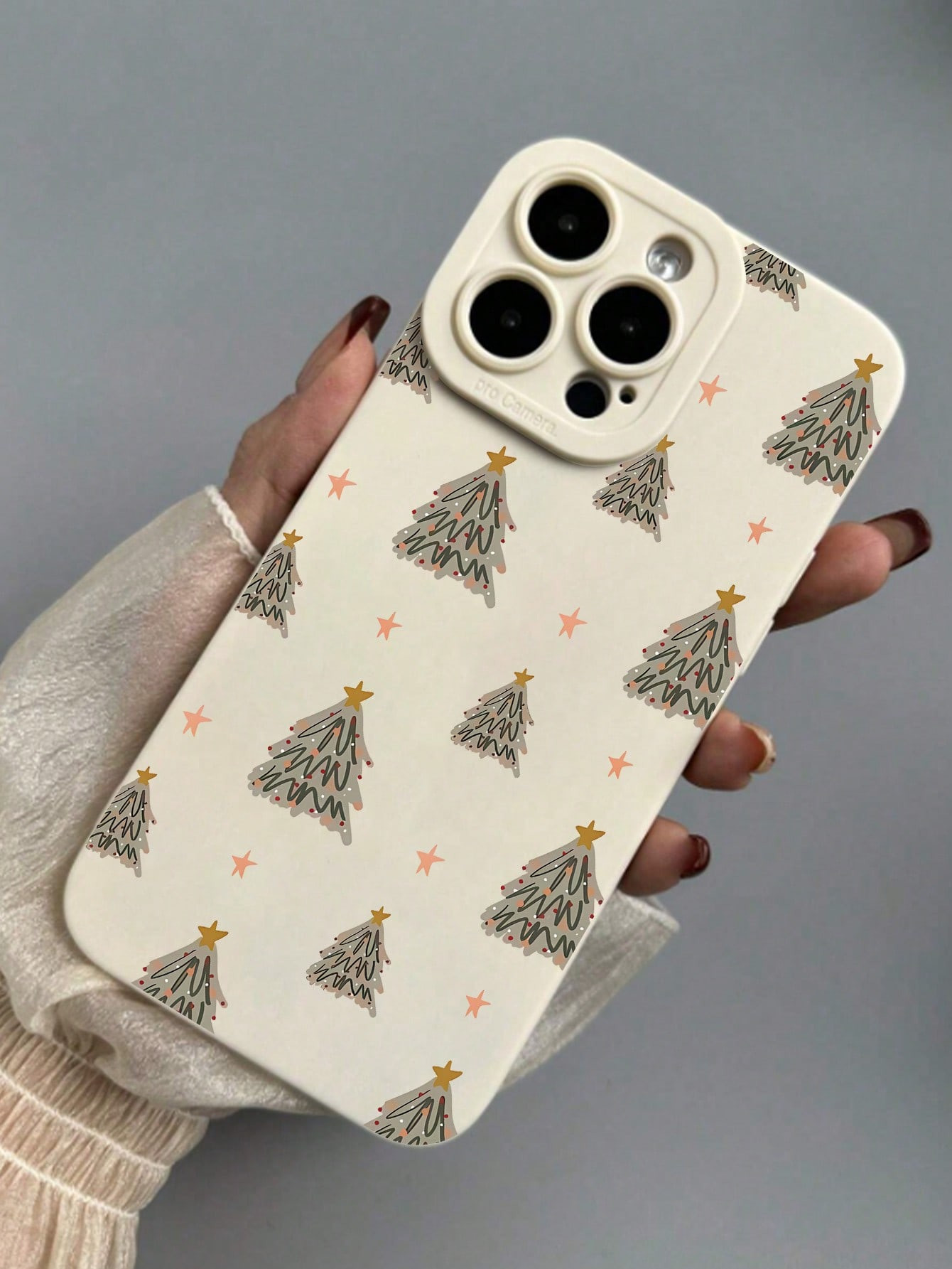 1 pieza Funda de teléfono blanca de cobertura completa compatible con iPhone con estampado de á... | SHEIN