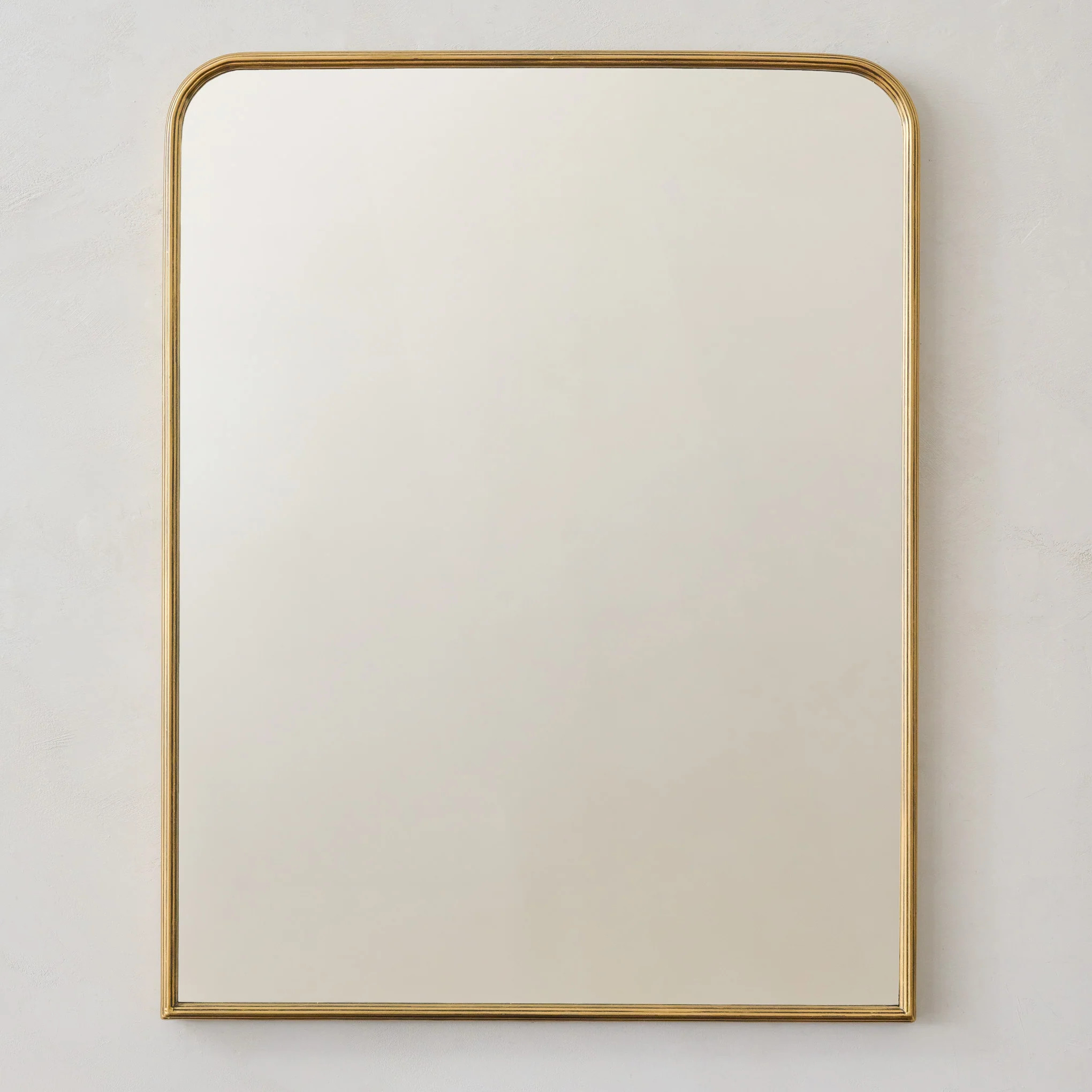 Collin Ribbed Brass Vanity Mirror | Magnolia