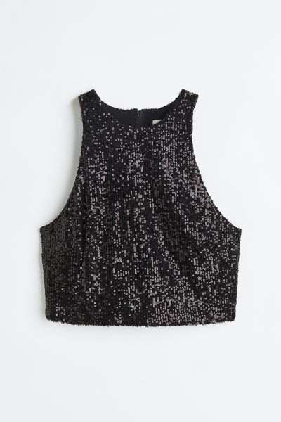 Sequined vest top | H&M (UK, MY, IN, SG, PH, TW, HK)