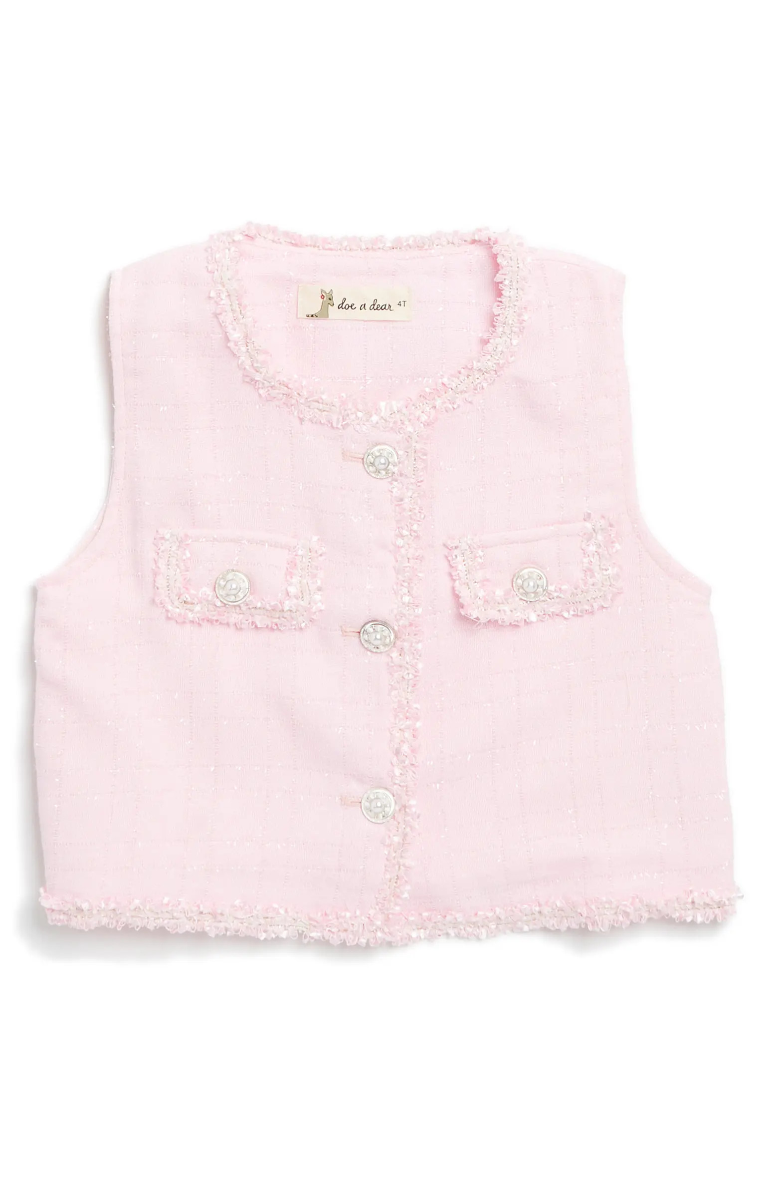 Doe A Dear Kids' Novelty Button Tweed Vest | Nordstromrack | Nordstrom Rack