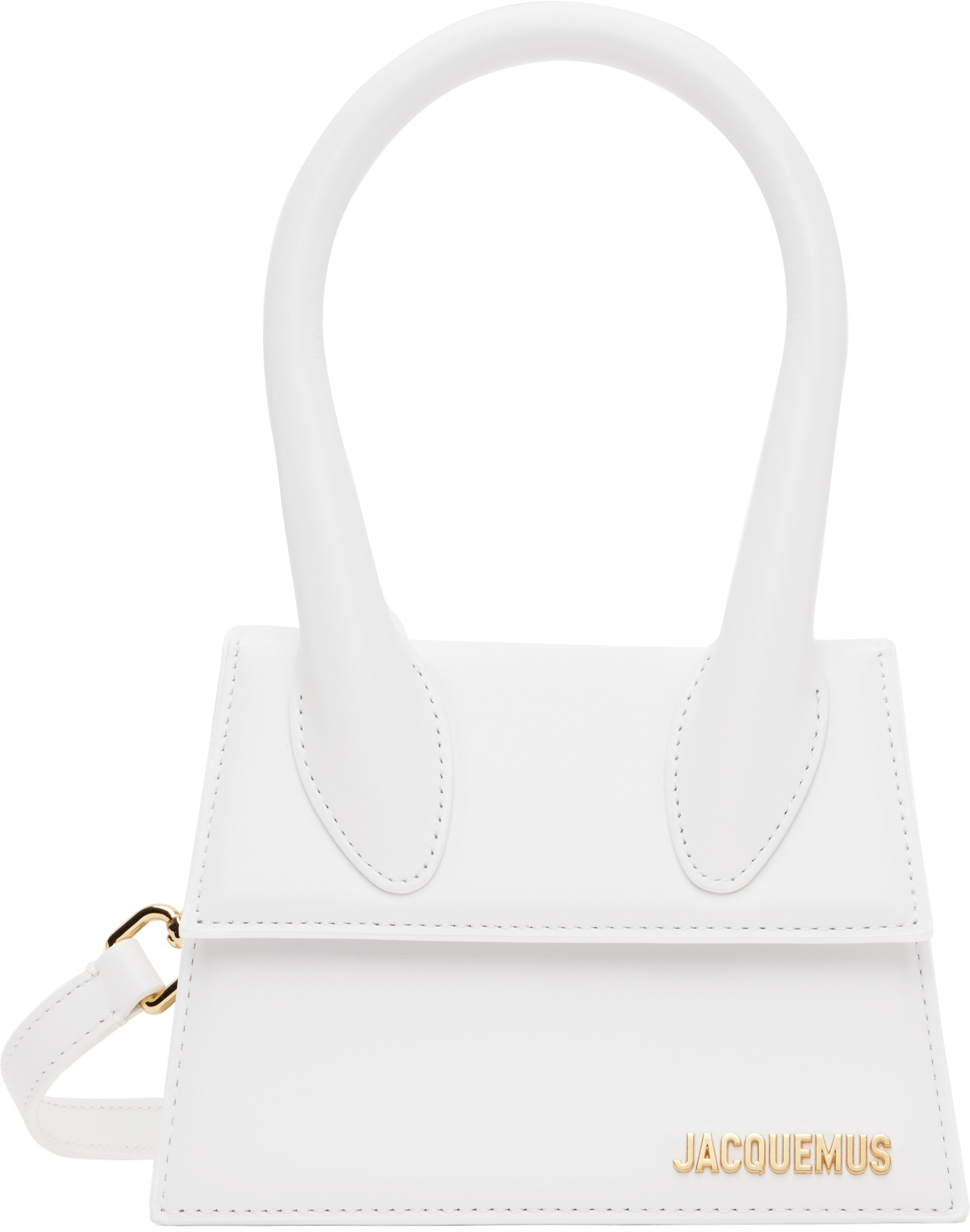 JACQUEMUS White 'The medium Chiquito' Bag | SSENSE