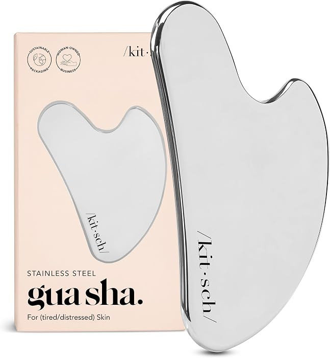 Kitsch Stainless Steel Gua Sha Facial Tools - Guasha Tool for Face, Face Sculpting Tool, Neck Mas... | Amazon (US)