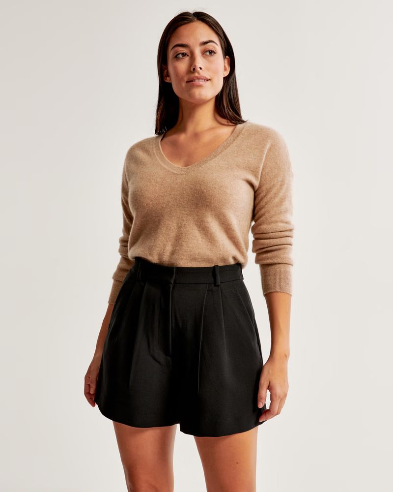 Crinkle Textured Pull-On Short | Abercrombie & Fitch (US)