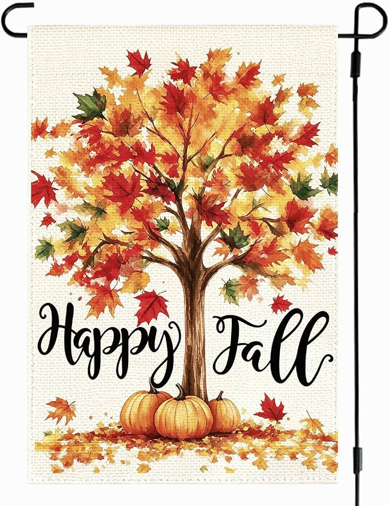 RABUSOFA Fall Garden Flag 12x18 Inch Double Sided Outside | Amazon (US)