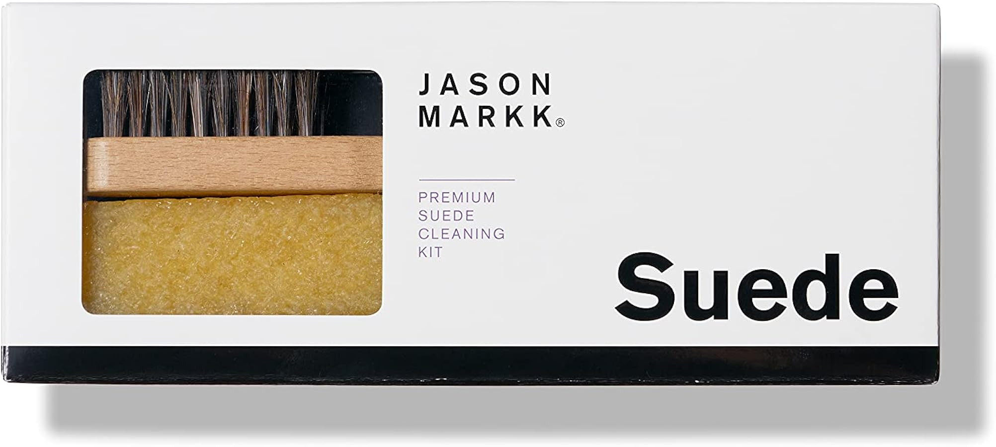 Jason Markk Suede Cleaning Kit, Shoe Cleaner, 2-Piece Set, Brush & Stain Eraser, Sneaker Care, Id... | Amazon (US)
