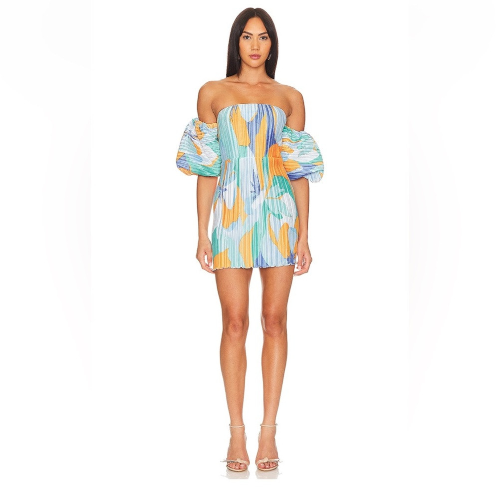 L'IDEE Sirene Mini Dress in Capri Print Orange | Poshmark