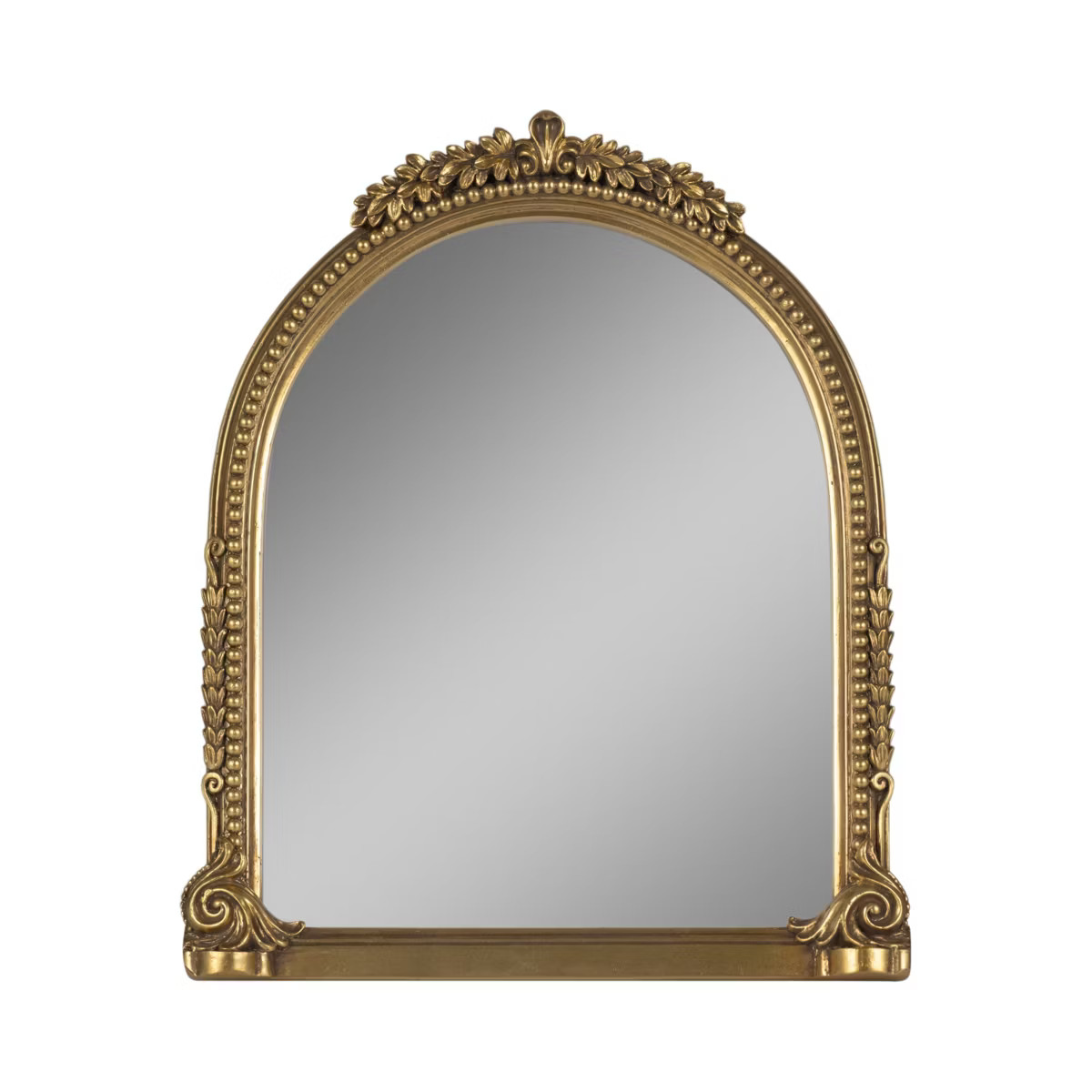 Sagebrook Home Vintage Mirror with Ornate Resin Frame - Arched Decorative Accent for Home, Office... | Target
