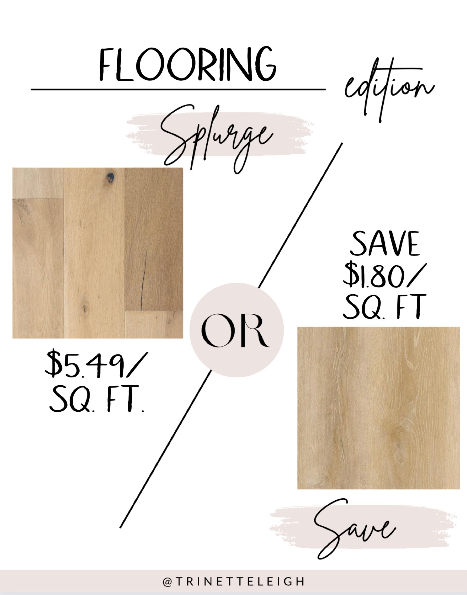 Save vs splurge. My flooring. Glam room floor. Hardwood flooring. Premium vinyl flooring. Home finds. Home makeovers.

#LTKFind #LTKhome #LTKfamily