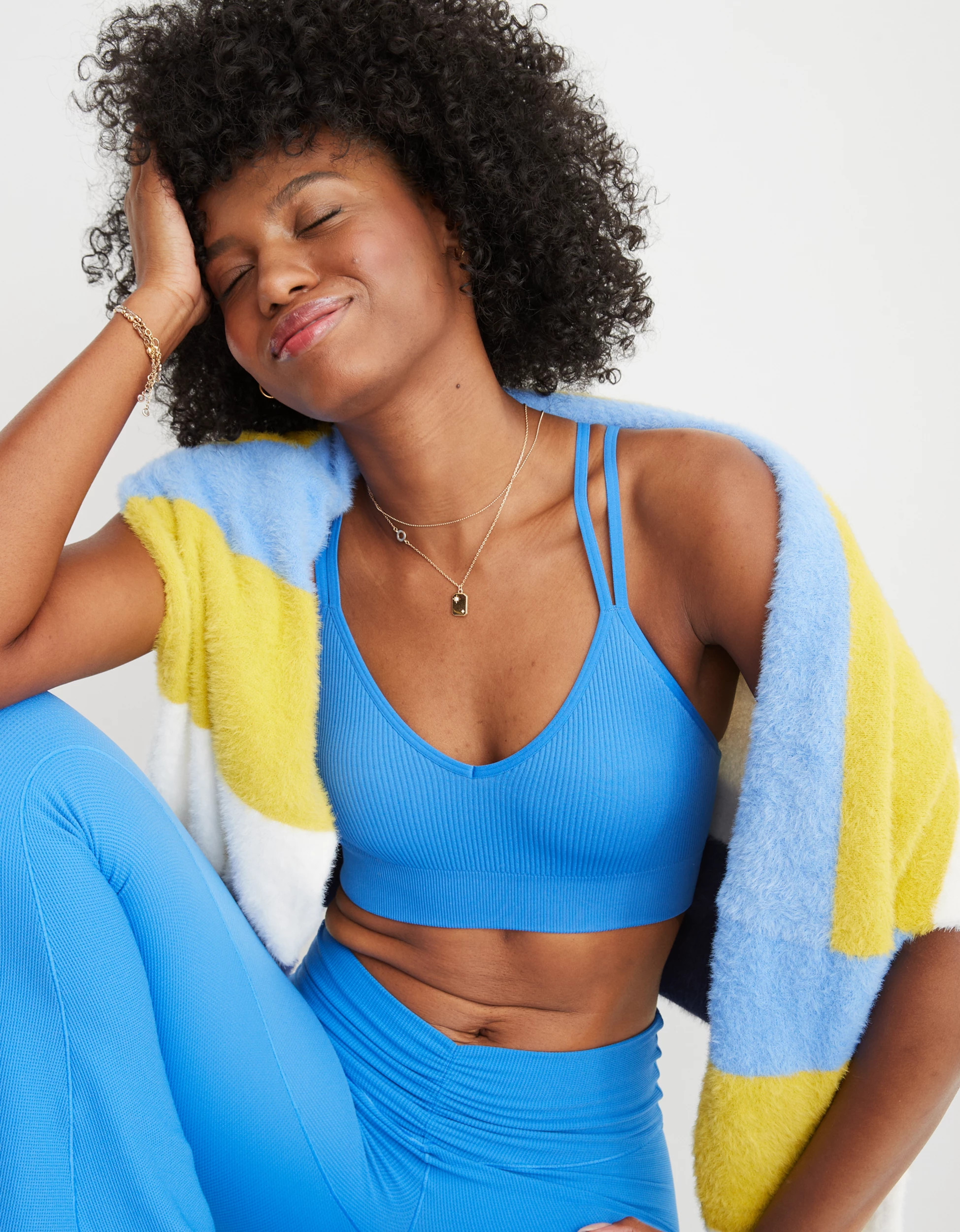 Aerie Seamless Strappy Padded Bralette | Aerie
