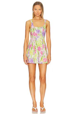 Show Me Your Mumu Prim Mini Dress in Blooming Tulips from Revolve.com | Revolve Clothing (Global)