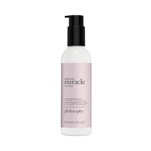 philosophy ultimate miracle worker resurfacing body serum - with retinol, hyaluronic acid & peptides - clinically proven to immediately double skin’s moisture and reduce crepiness - 6.5 fl oz. | Amazon (US)