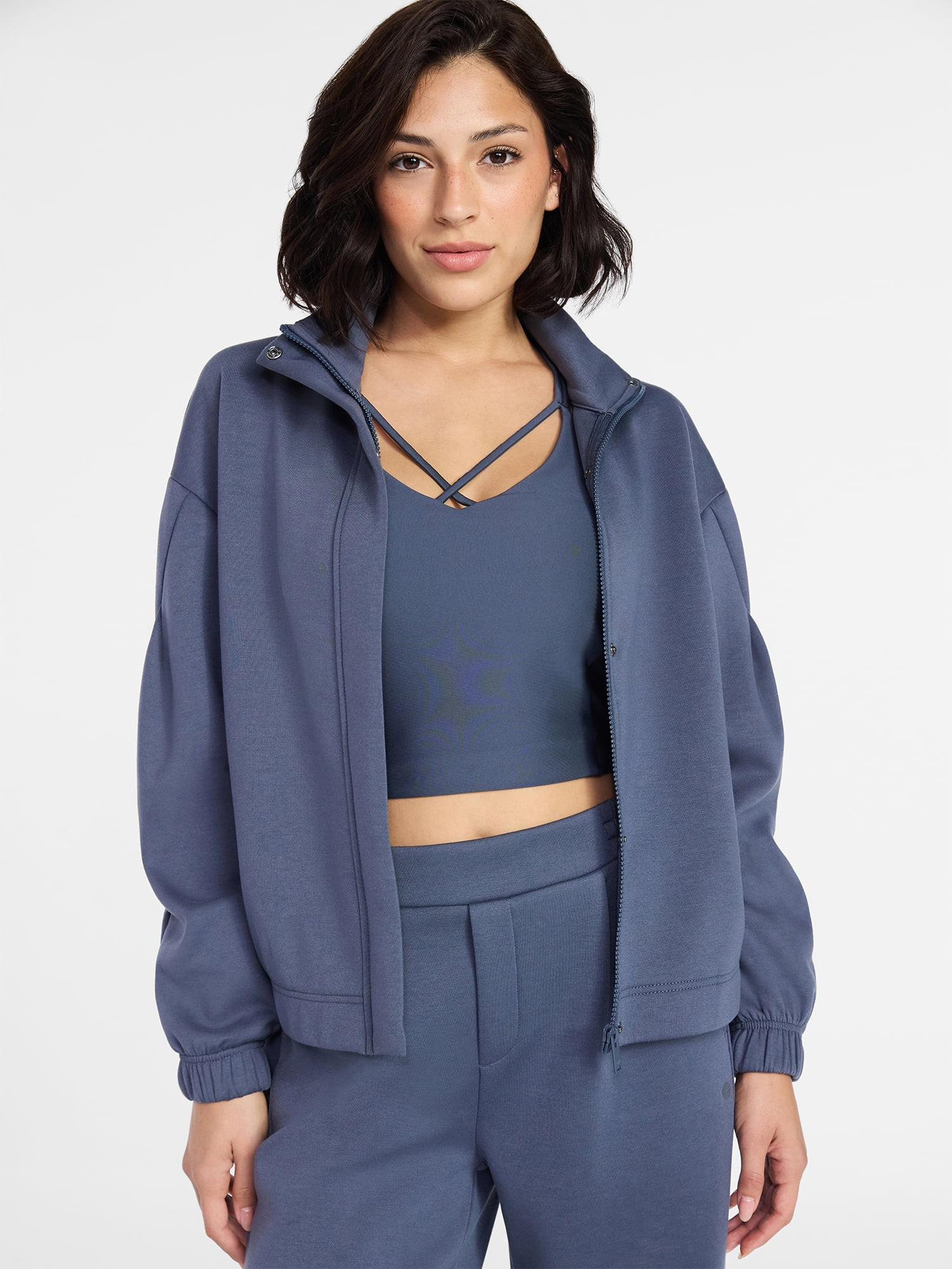 Avia Women's ScubaKnit Full Zip Jacket, Sizes XS-XXXL | Walmart (US)