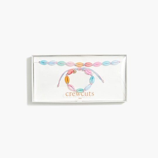Girls' rainbow shells necklace and bracelet set | J.Crew Factory