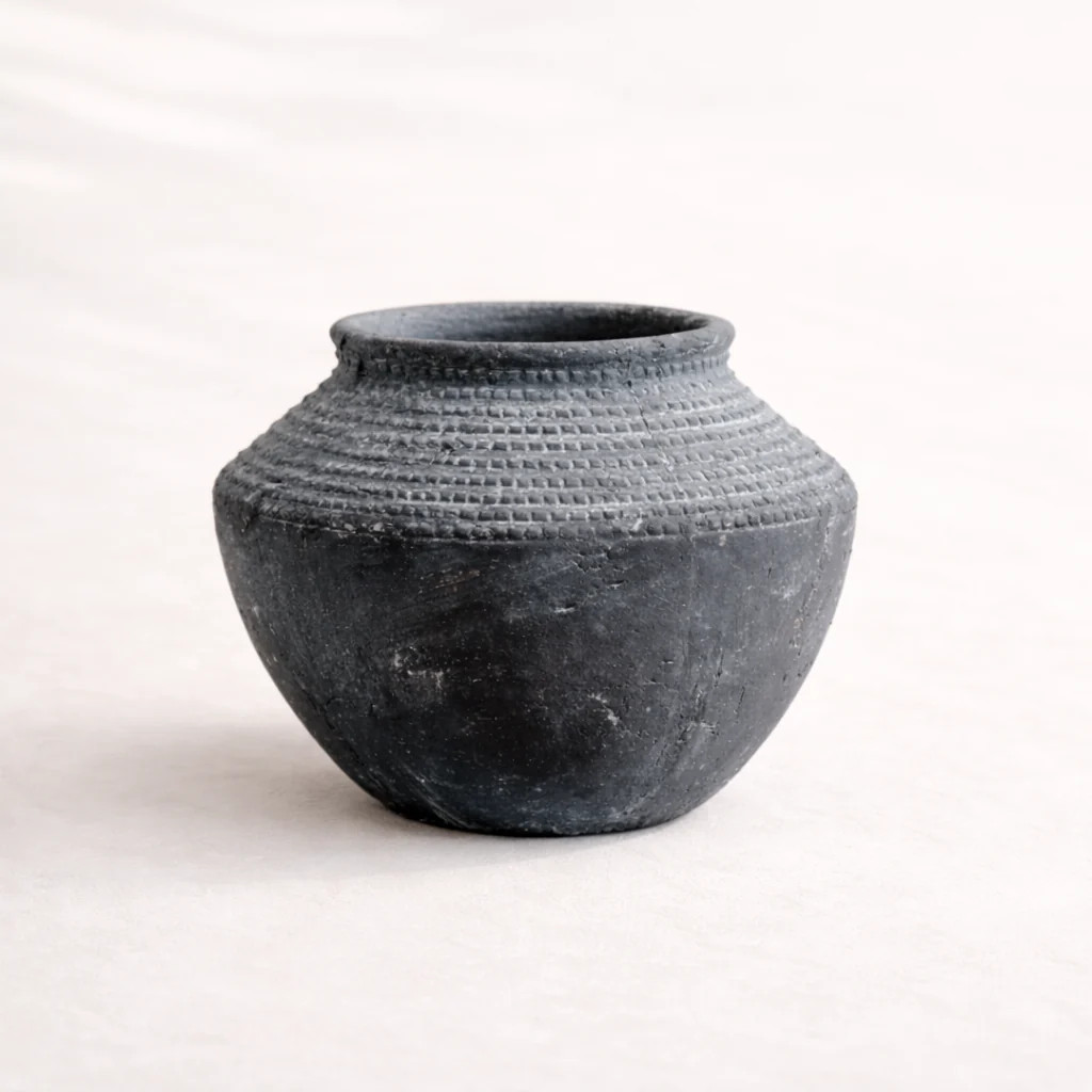 Geometric Charcoal Vase | By Luxe B Co. | luxe bCO