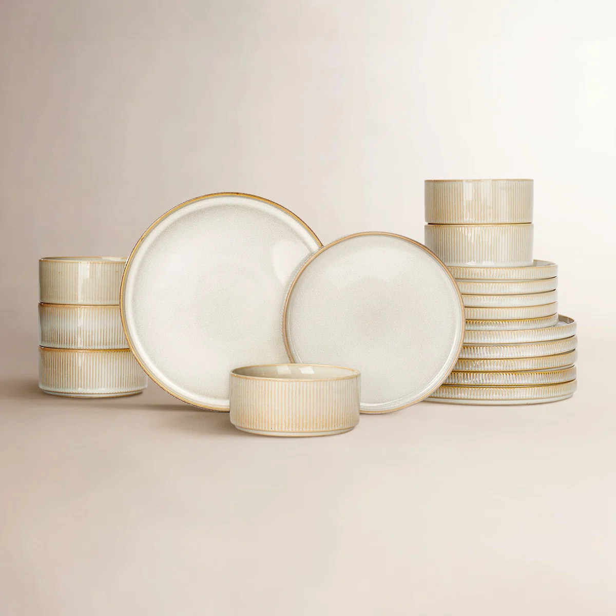 Famiware 18 Piece Dinnerware Sets, Service for 6 | Wayfair North America