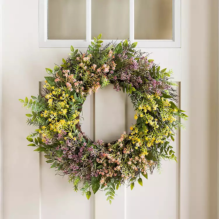 Tricolor Caspia Mix Wreath | Kirkland's Home